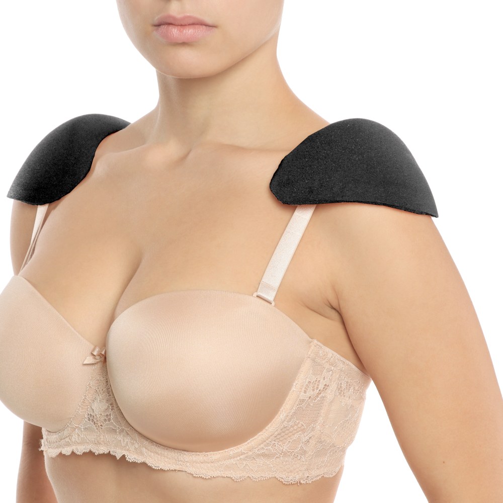 Bye Bra - Shoulder Bra Pads Underwear Accessory - Black